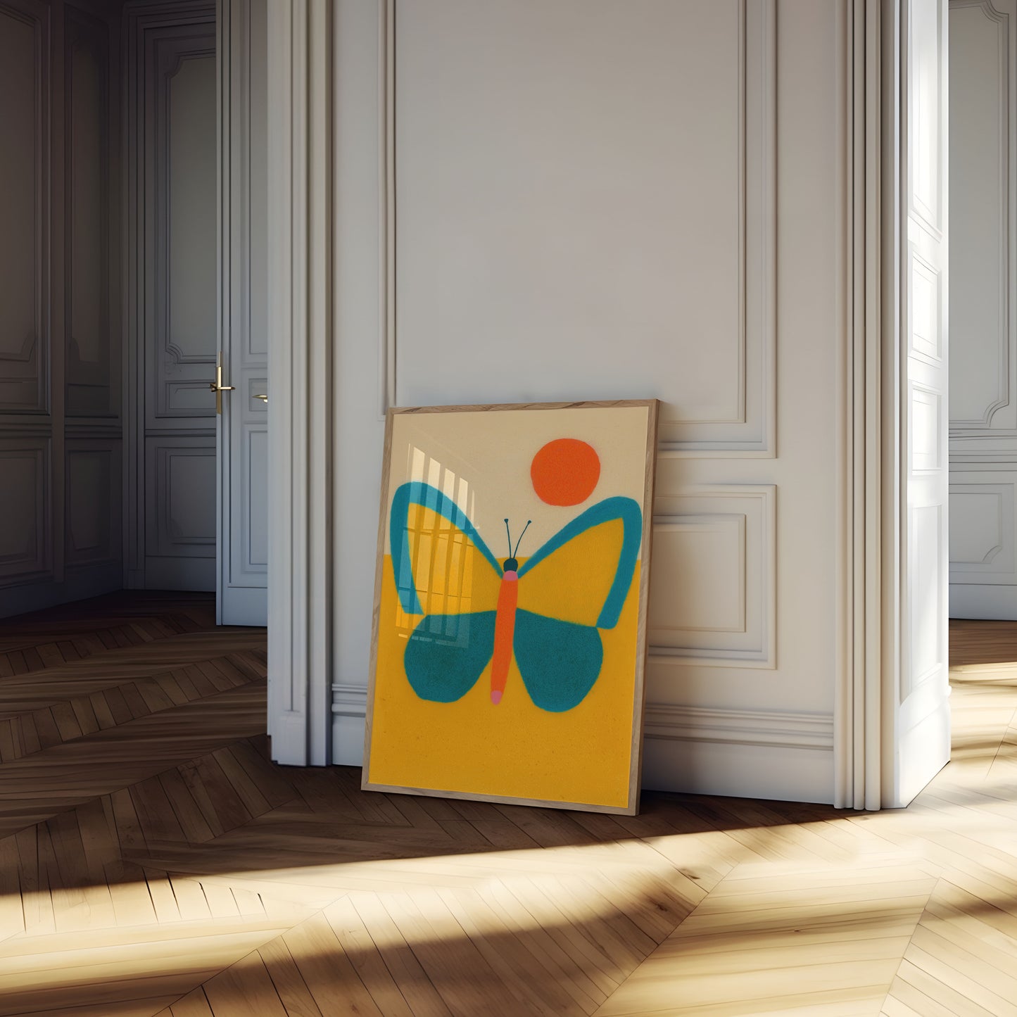 Poster del Tramonto di Farfalla Vibrante