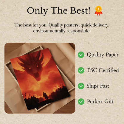 Póster del Dragón de Fuego y Sangre