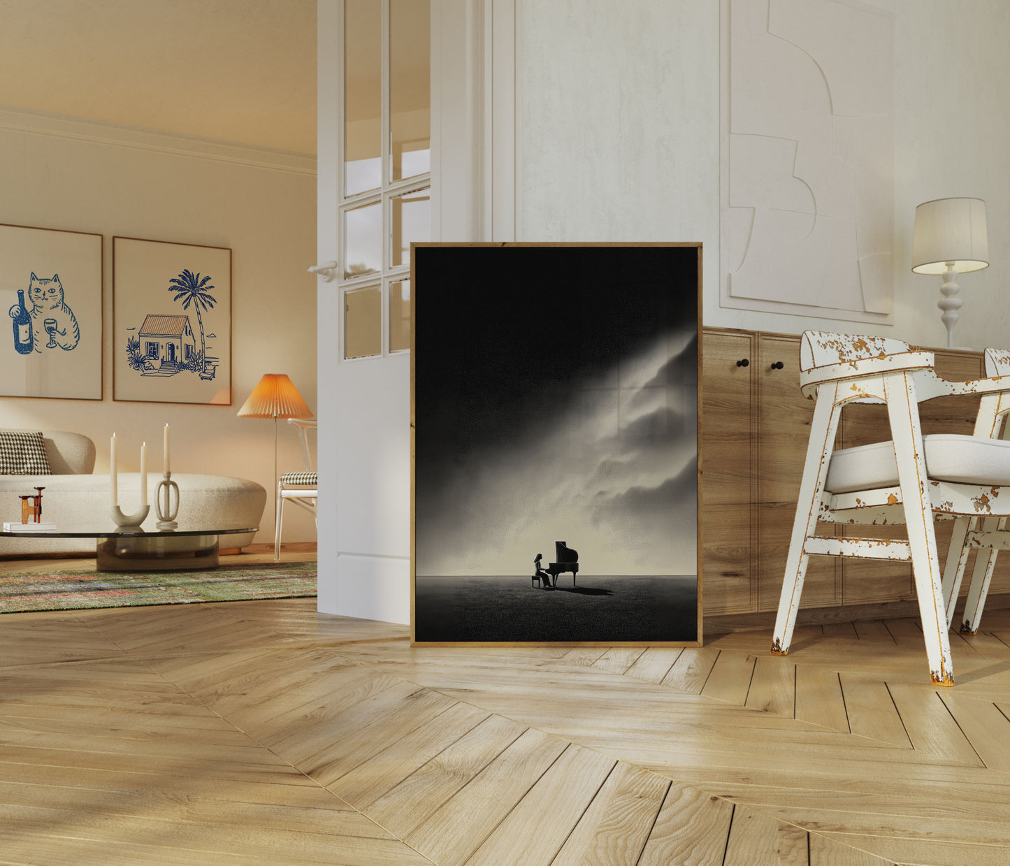 Solitude at the Piano Poster