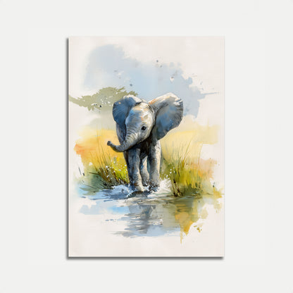 Affiche du Point d'Eau du Jeune Éléphant