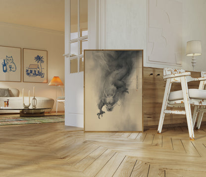 Ethereal Dragon Mist Poster