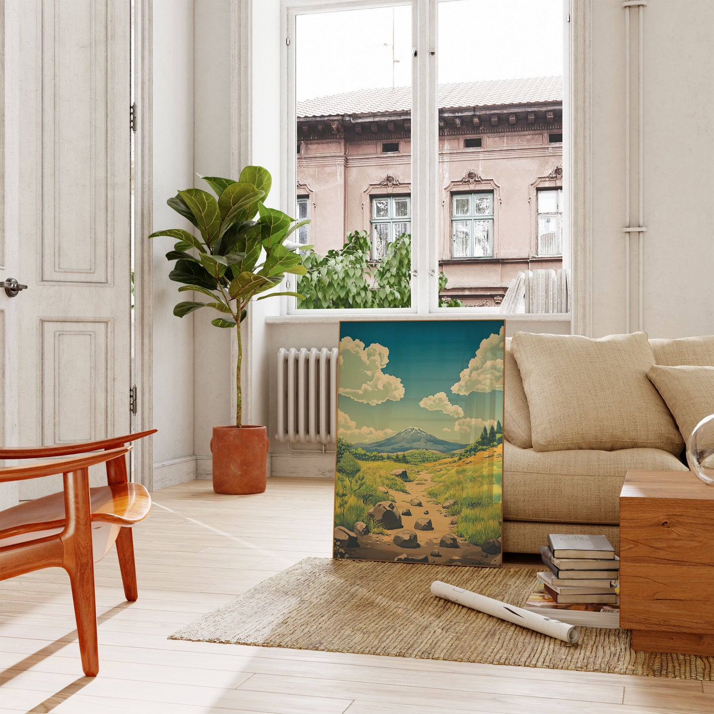 Serene Mountain Path Poster