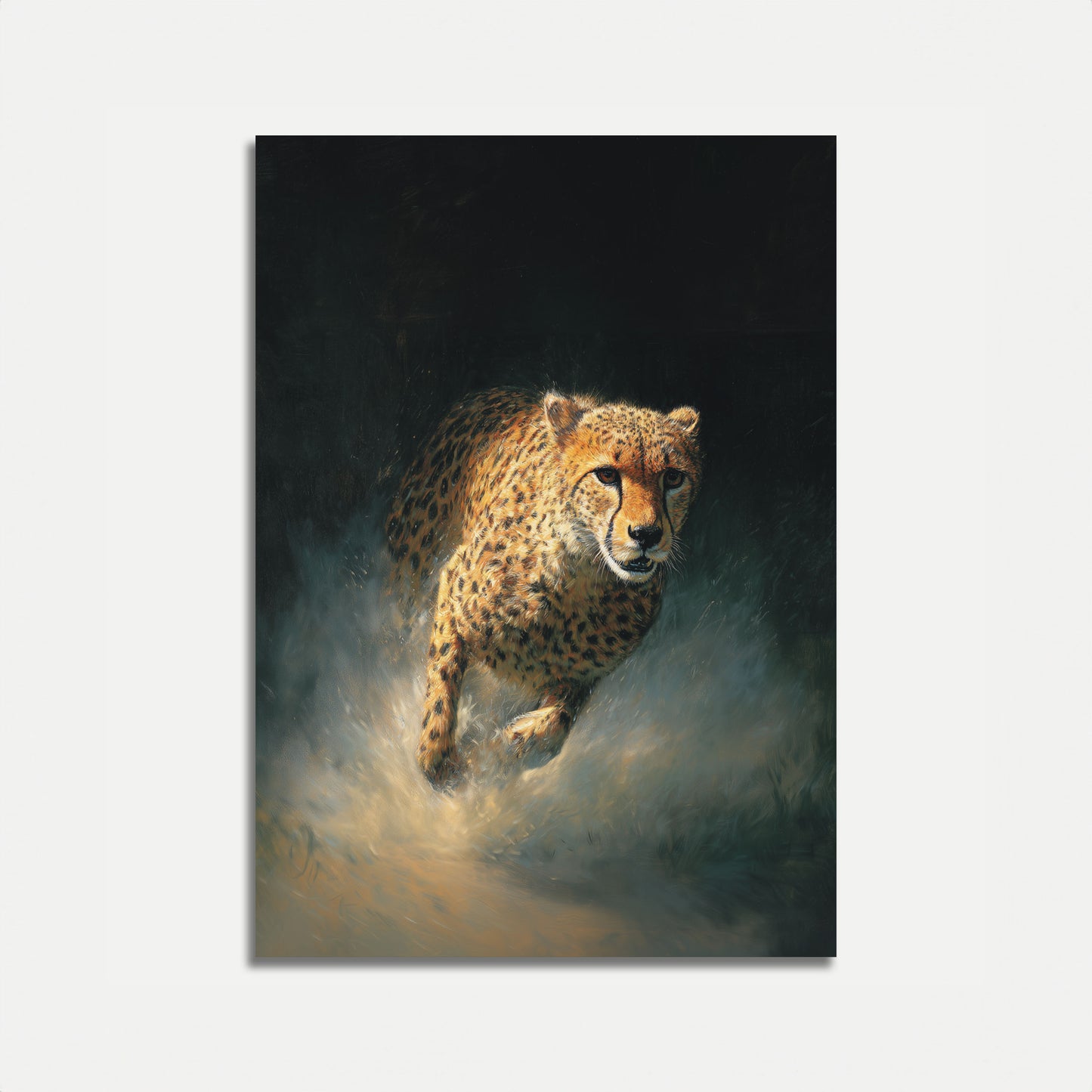 Fierce Cheetah Running Poster