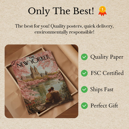 New York Cherry Blossom Moment Poster