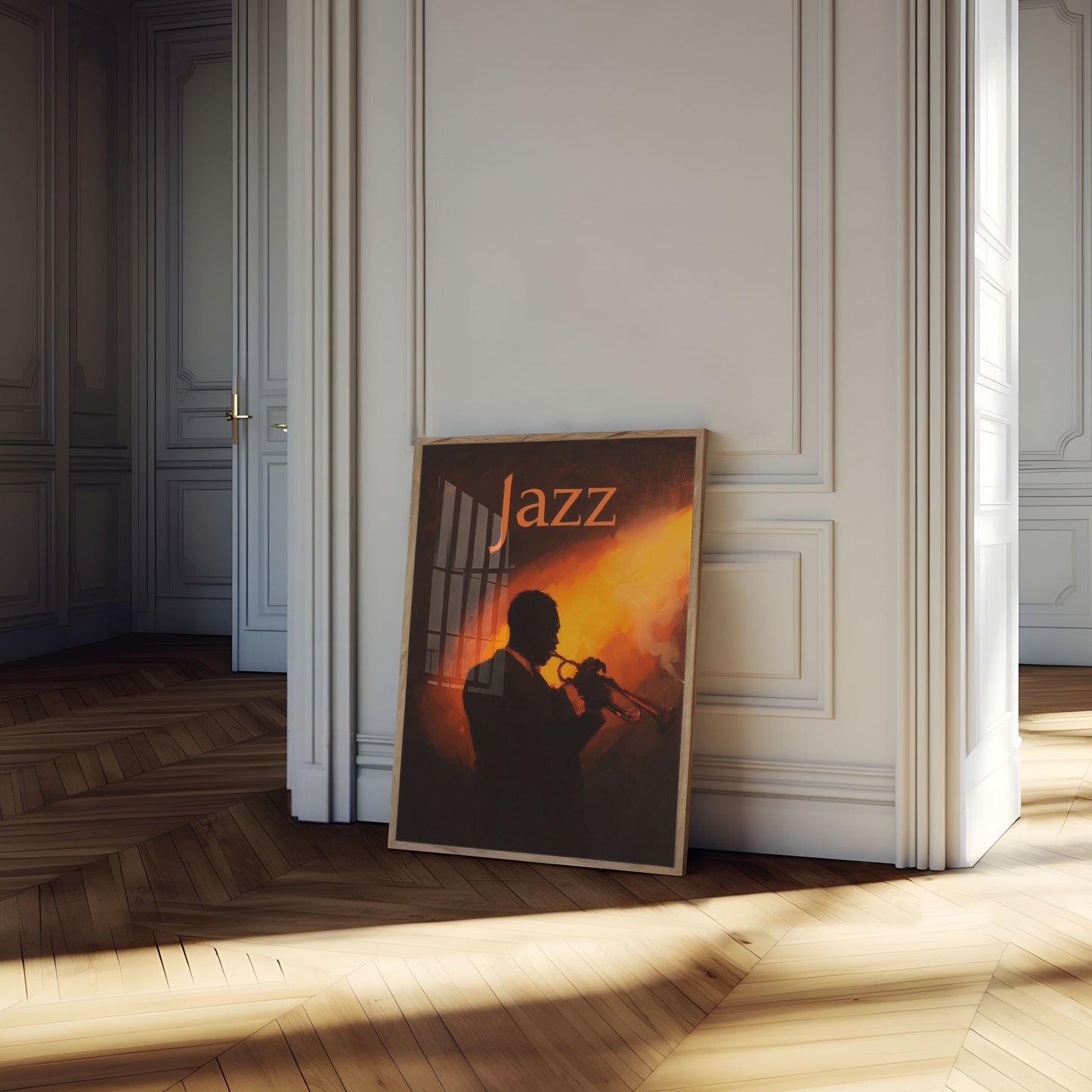 Jazz Musiker Silhuet Plakat