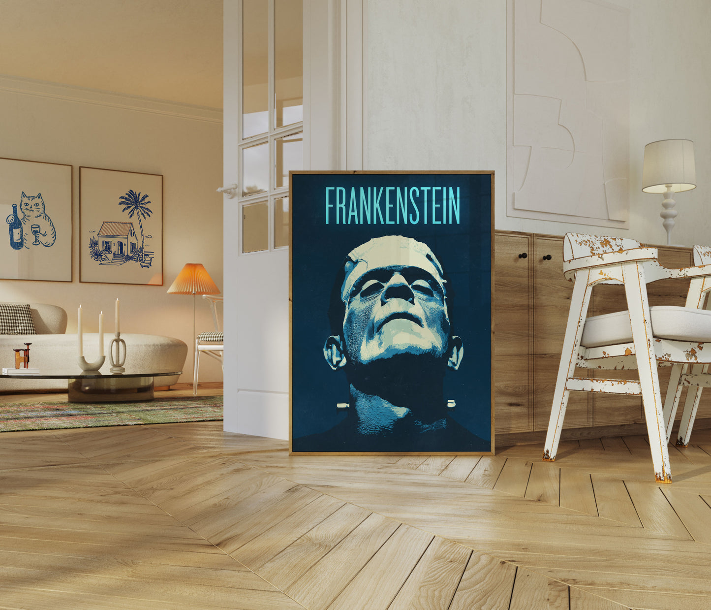 Frankenstein's Monster Pop Art Poster