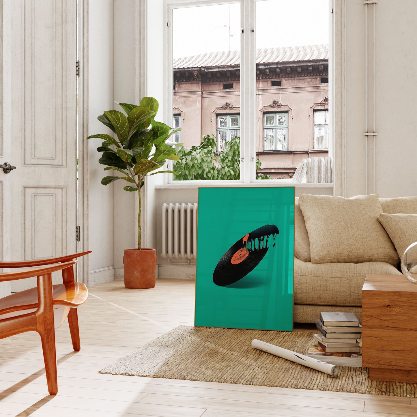 Melting Vinyl Music Poster