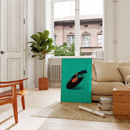 Melting Vinyl Music Poster