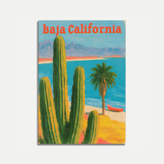 Wüstenstrandplakat Baja California