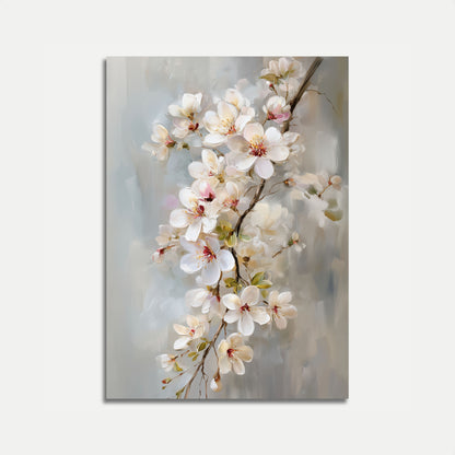 Delicate White Blossom Poster