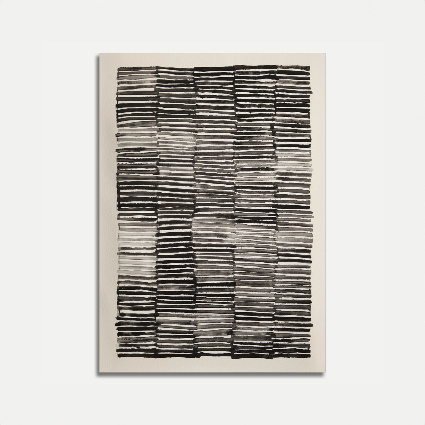 Abstract Black and White Lines Poster