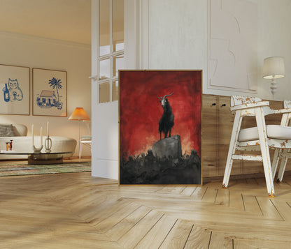 Demonic Goat Ritual Poster