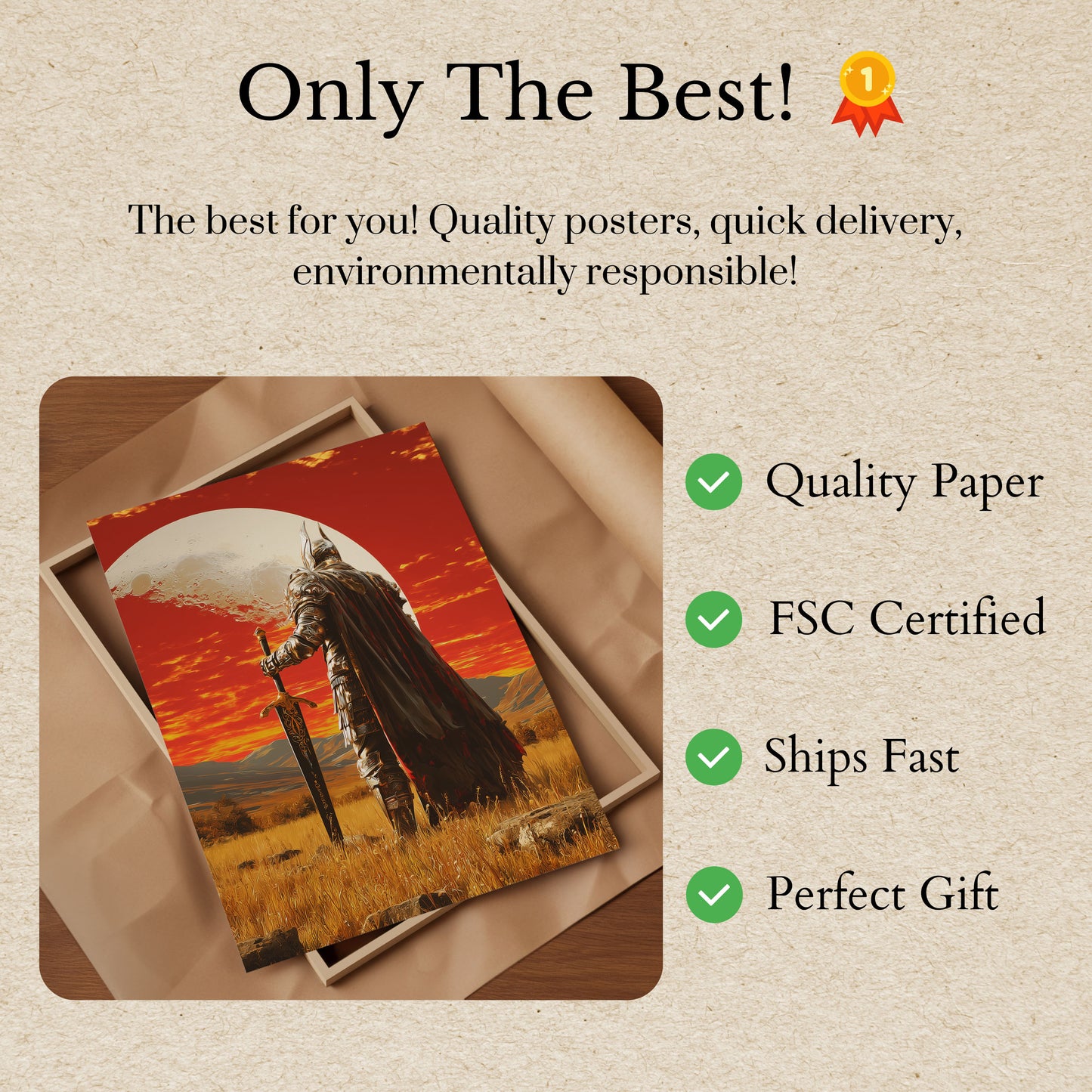 Legendary Knight Warrior Poster