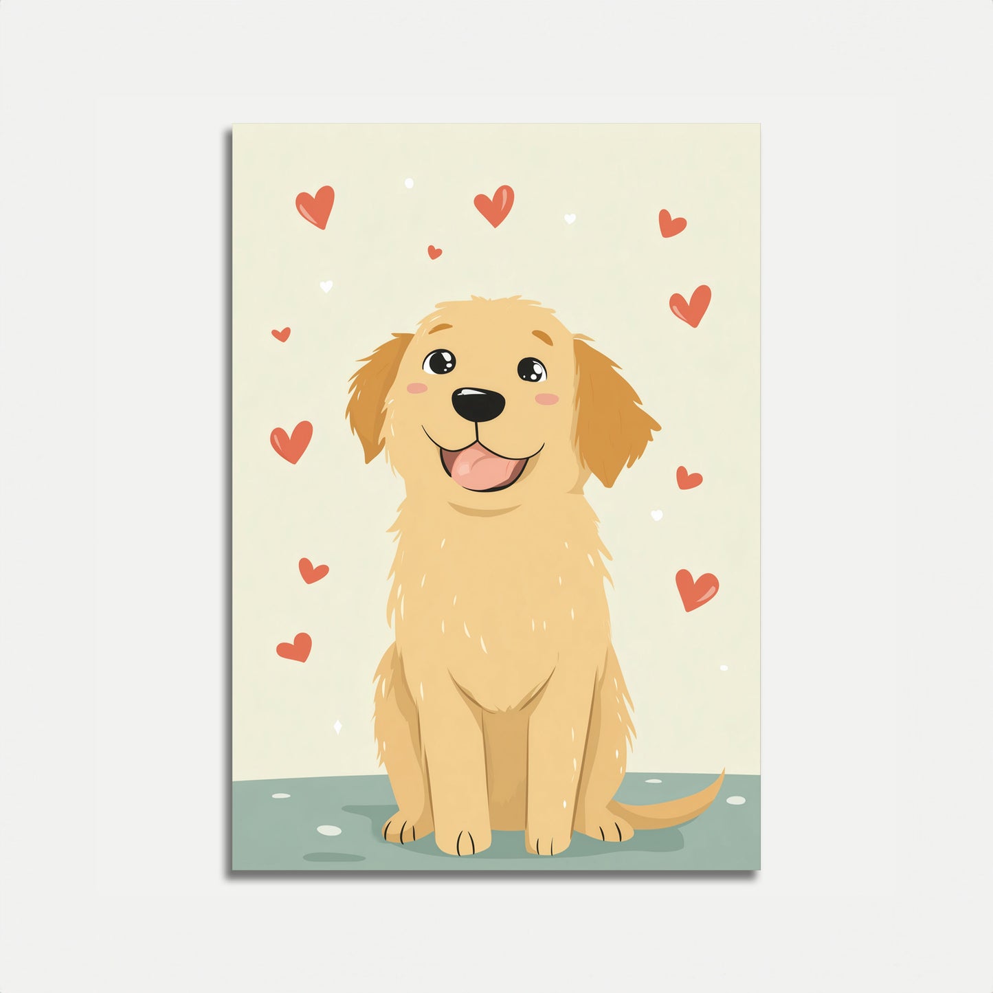 Adorable Loving Puppy Poster