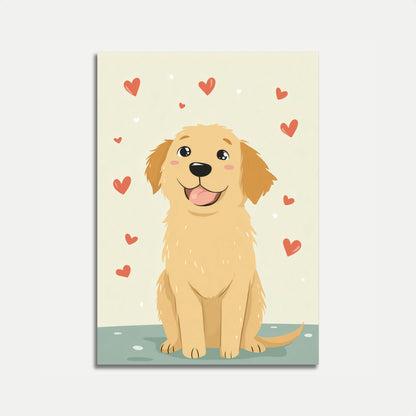 Adorable Loving Puppy Poster
