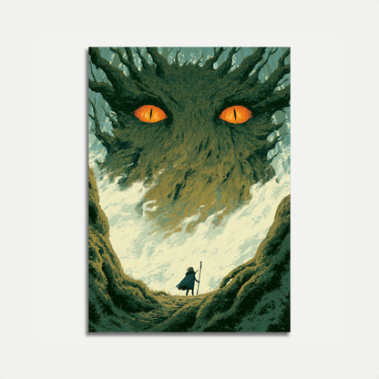 Forest Guardian's Glowing Eyes Poster
