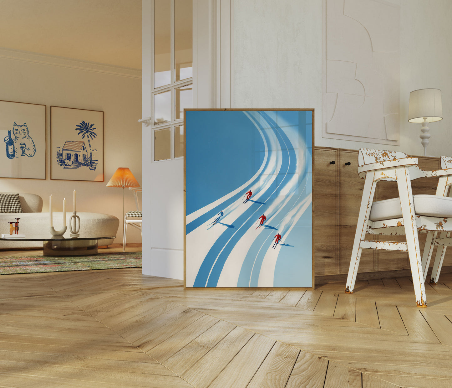 Skidbackens Kurvor Poster