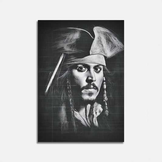 Pirate Captain Sketch Poster