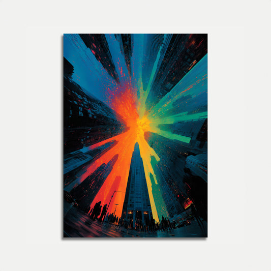 New York City Explosion Poster