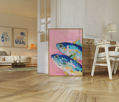 Colorful Swimming Fish Poster