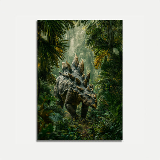 Prehistoric Stegosaurus Forest Poster