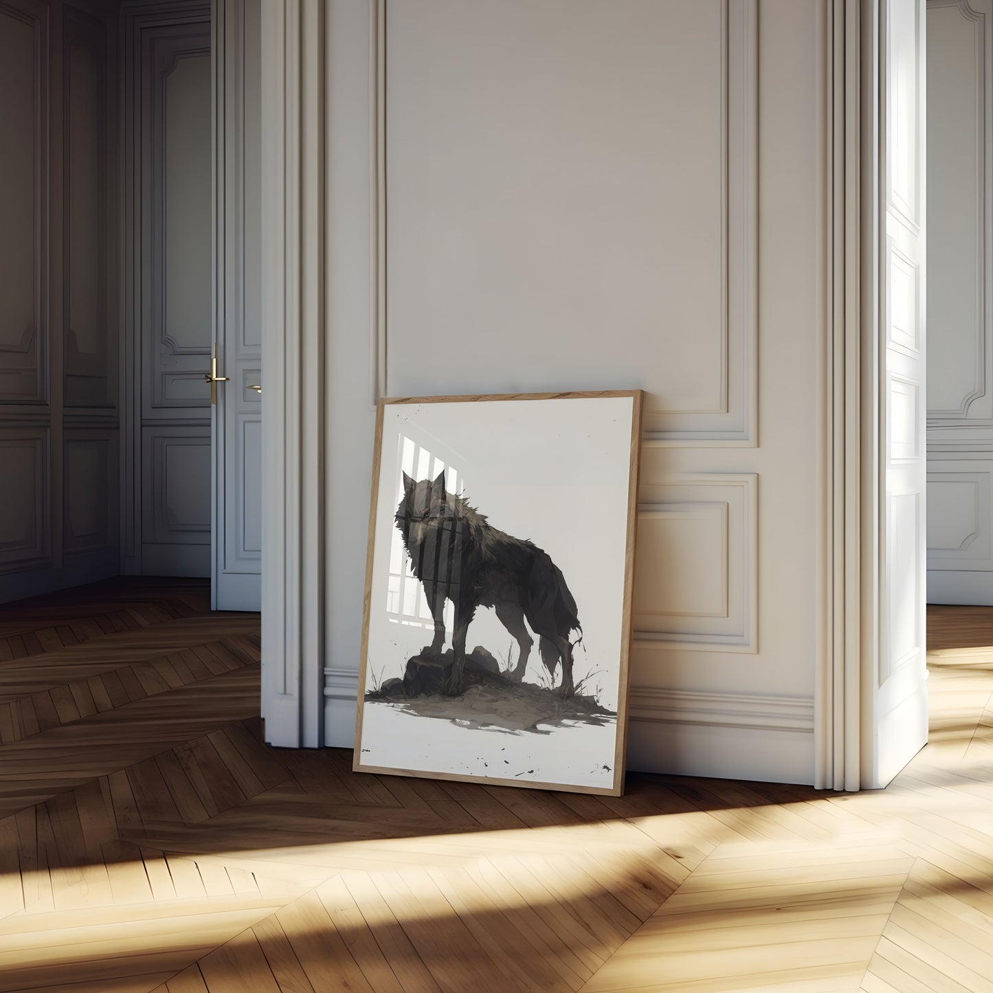 Dark Wolf Guardian Poster