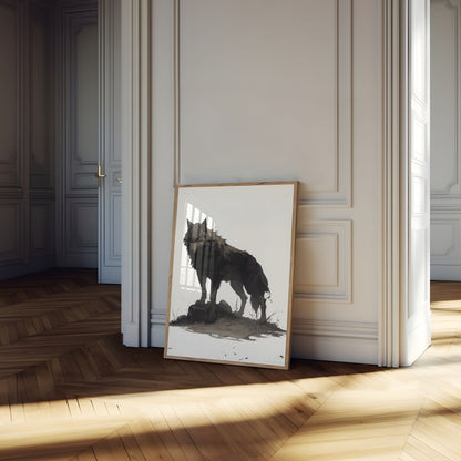 Dark Wolf Guardian Poster