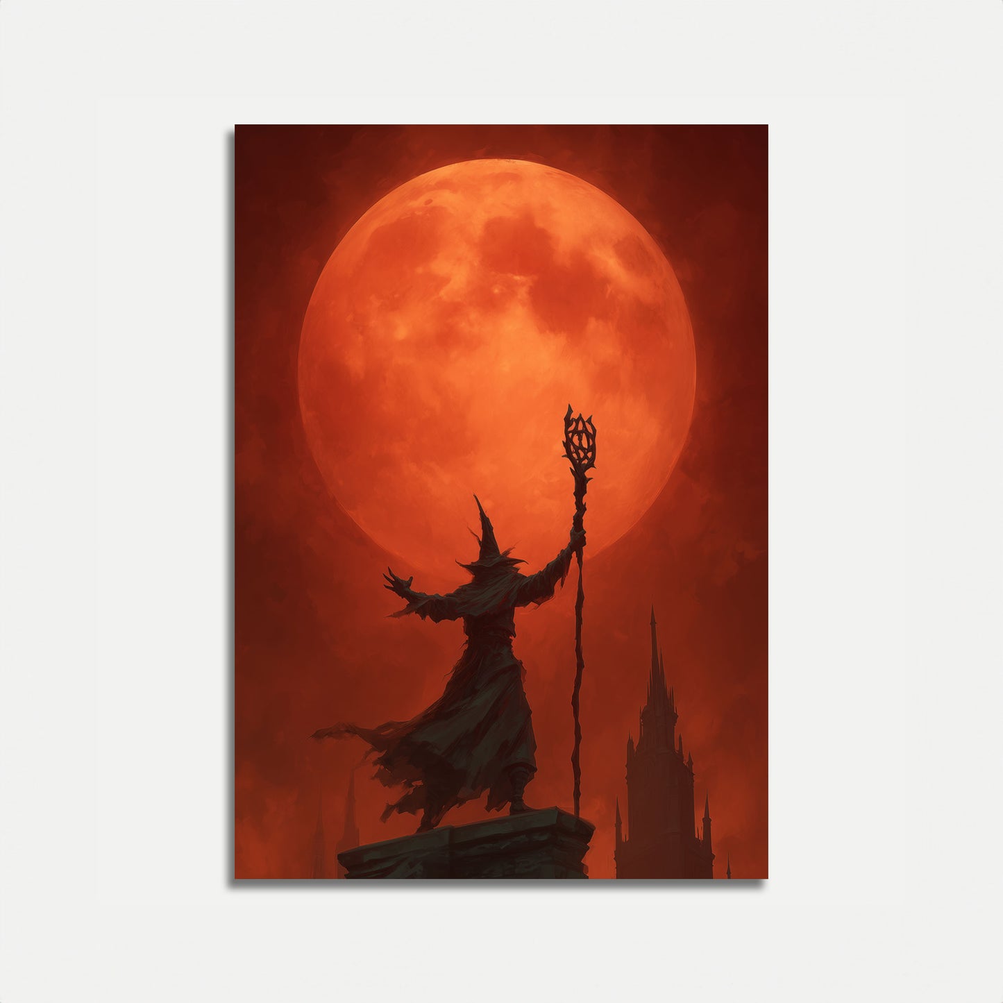 Dark Wizard's Crimson Moon Poster