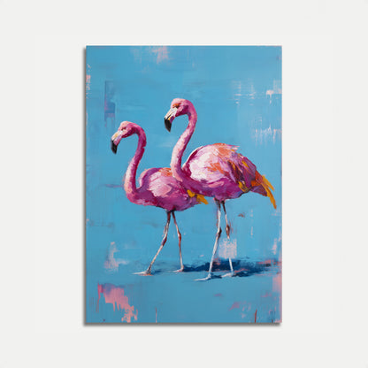 Roze Flamingo's Artistieke Poster