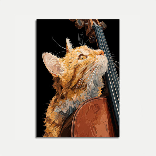 Musical Melody Cat Poster