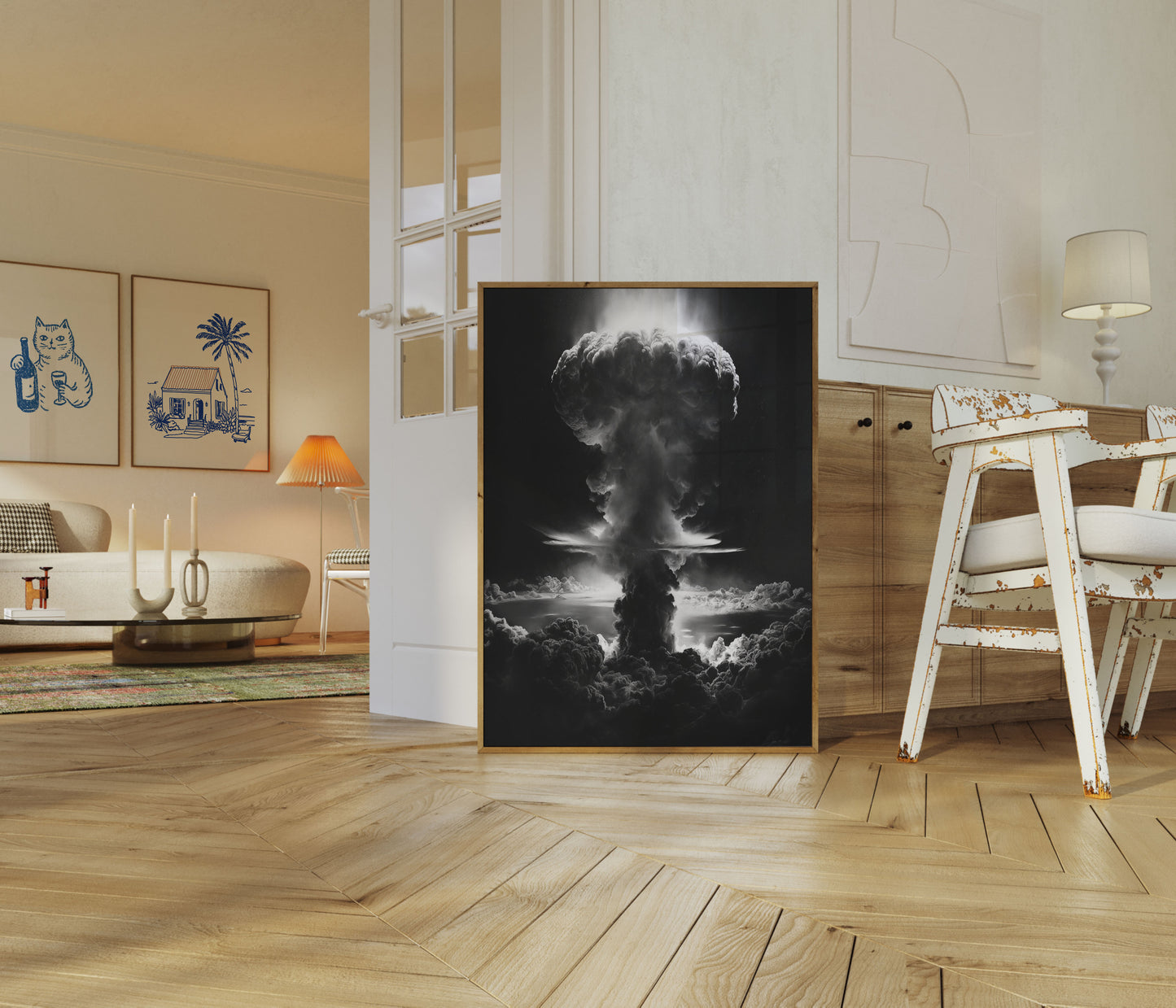 Nukleart Eksplosions Apokalypse Plakat
