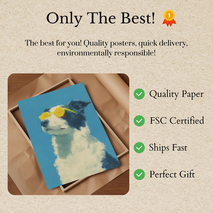 Cool Dog Summer Vibes Poster