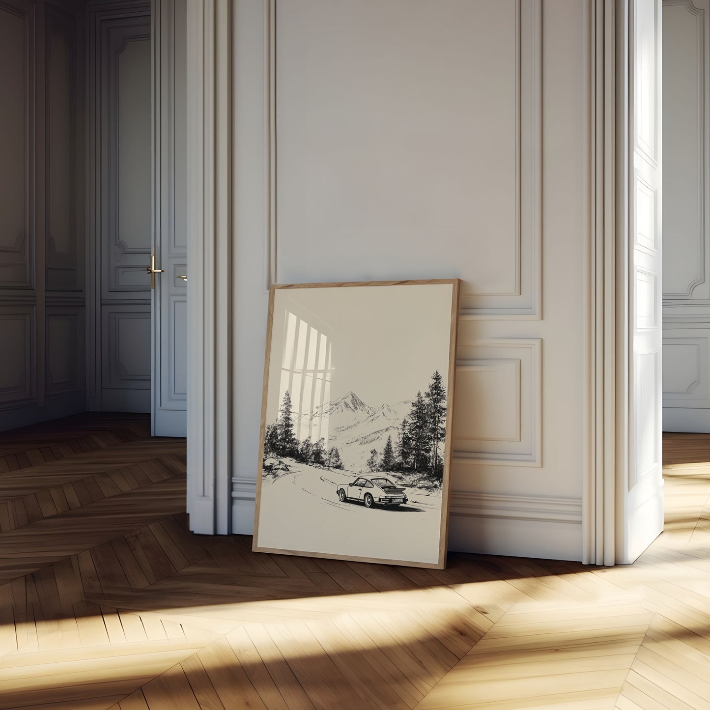 Mountain Road Classic Porsche Poster