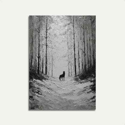 Lone Wolf Forest Journey Poster