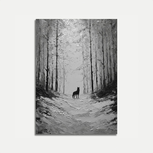 Lone Wolf Forest Journey Poster