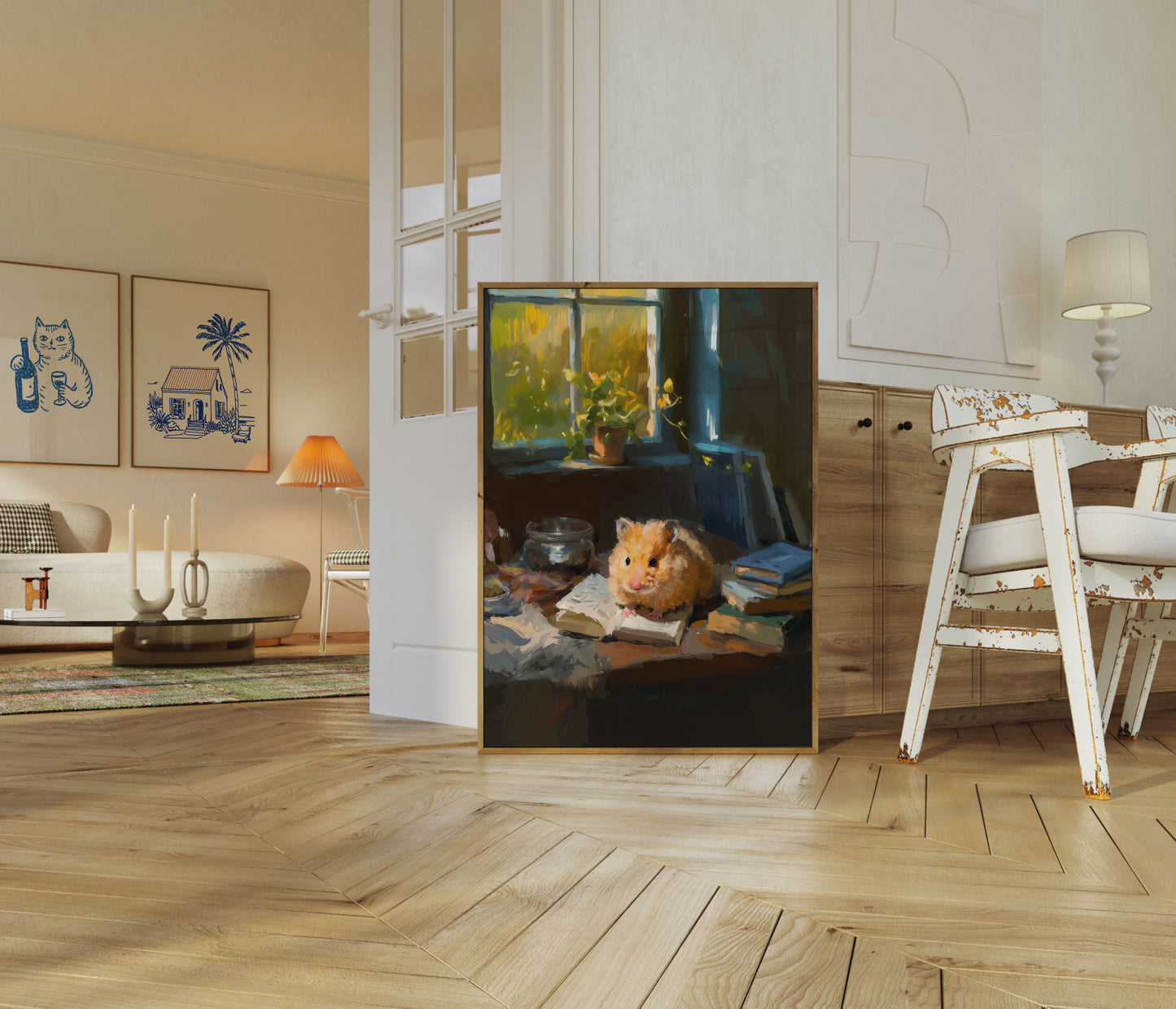 Pilný Křeček na Plakátu ke Čtení