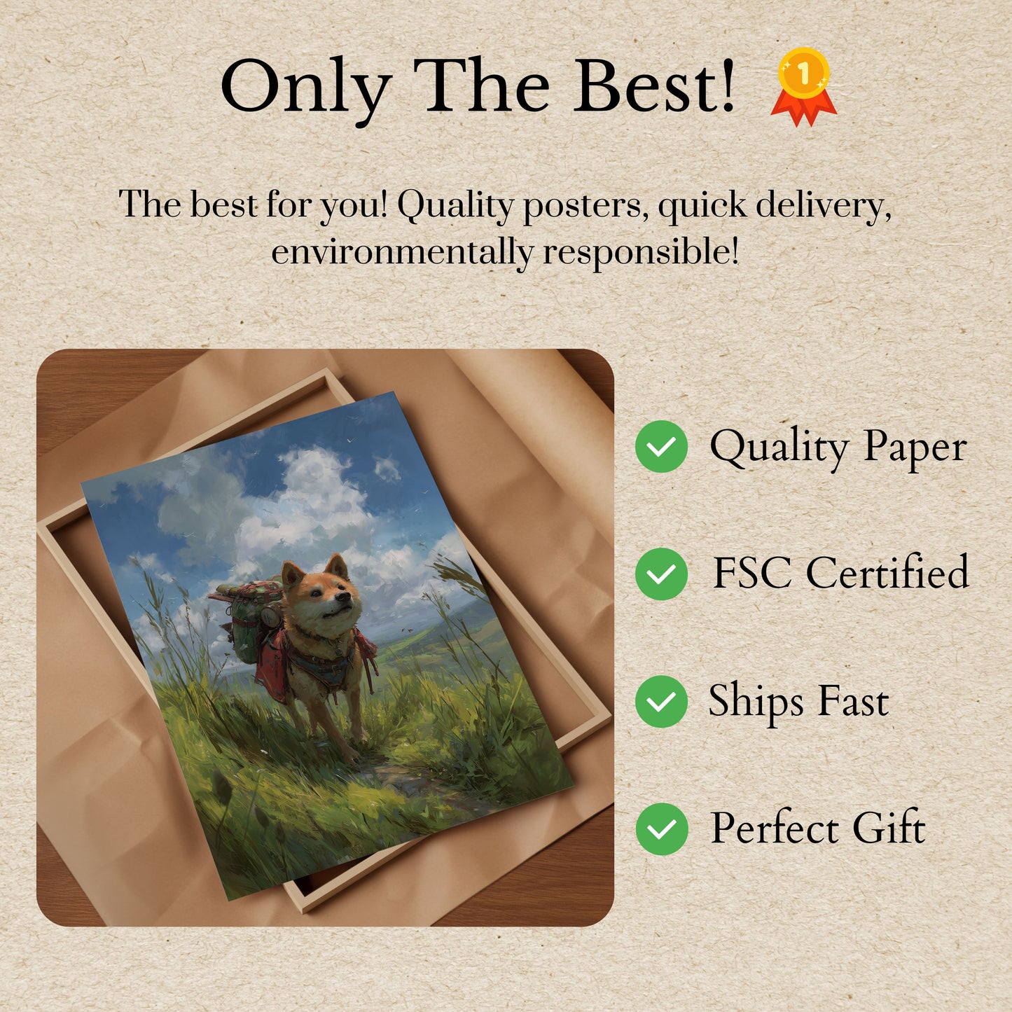 Adventure Dog Trail Poster