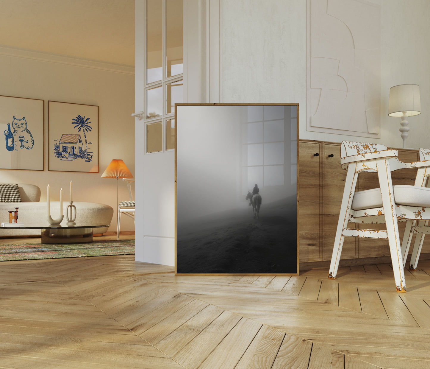 Tåkete Fjell Hesterytterposter