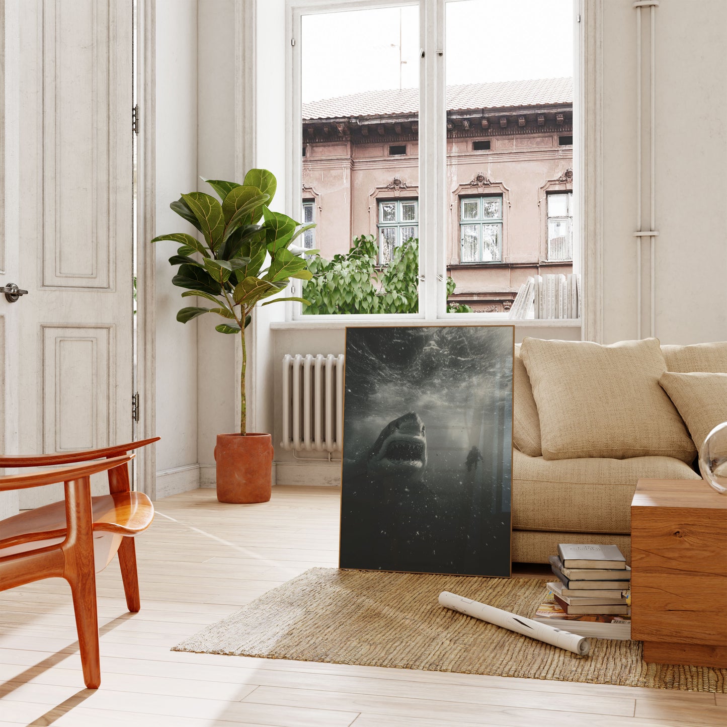 Shark Attack Underwater Poster