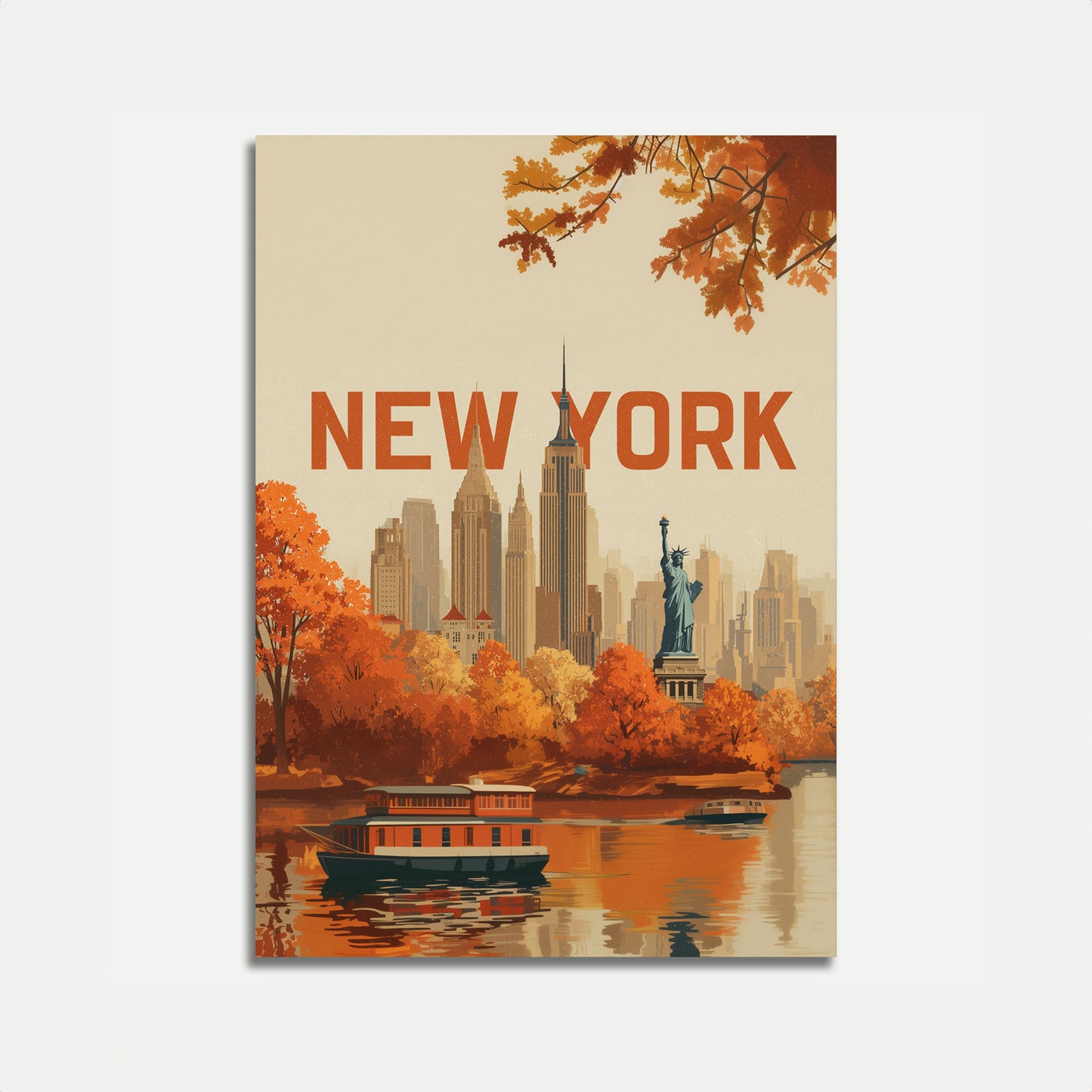 Autumn New York City Poster