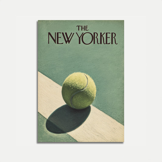 New Yorker Tennis Ball Poster