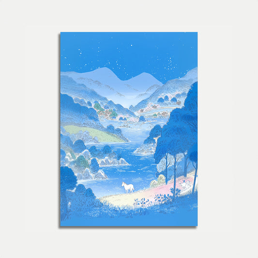 Winter River Valley Landscape Poster

Winterliches Flusstal-Landschaftsplakat