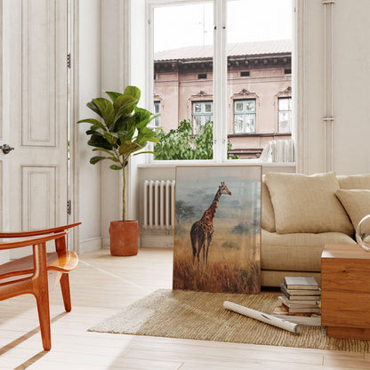 Serene Savanna Giraffe Poster
