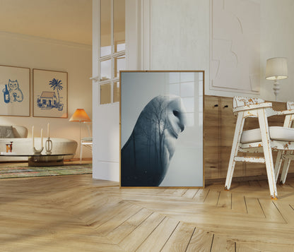 Owl Forest Spirit Poster