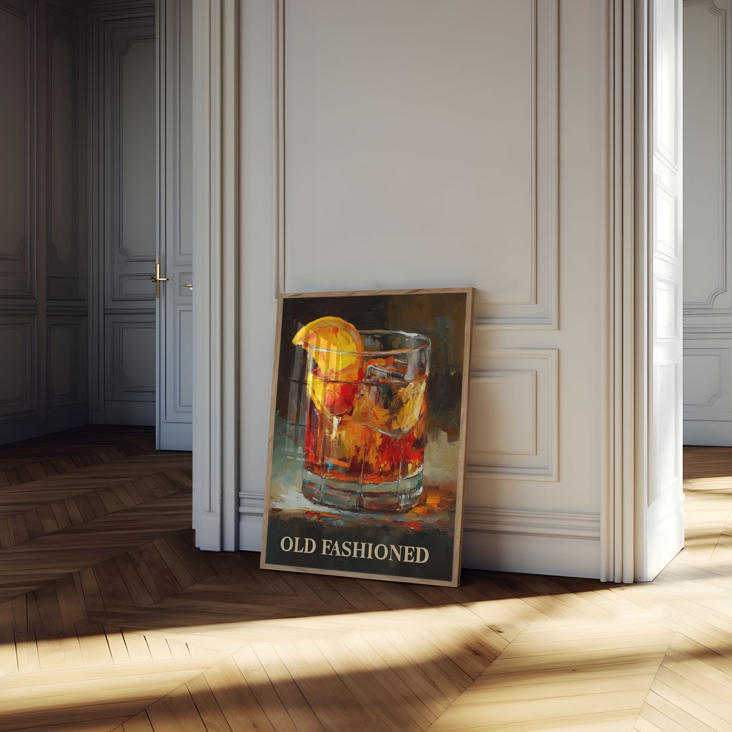 Classic Old Fashioned Cocktail Poster