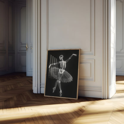 Póster de Ballet de Esqueleto Bailarín