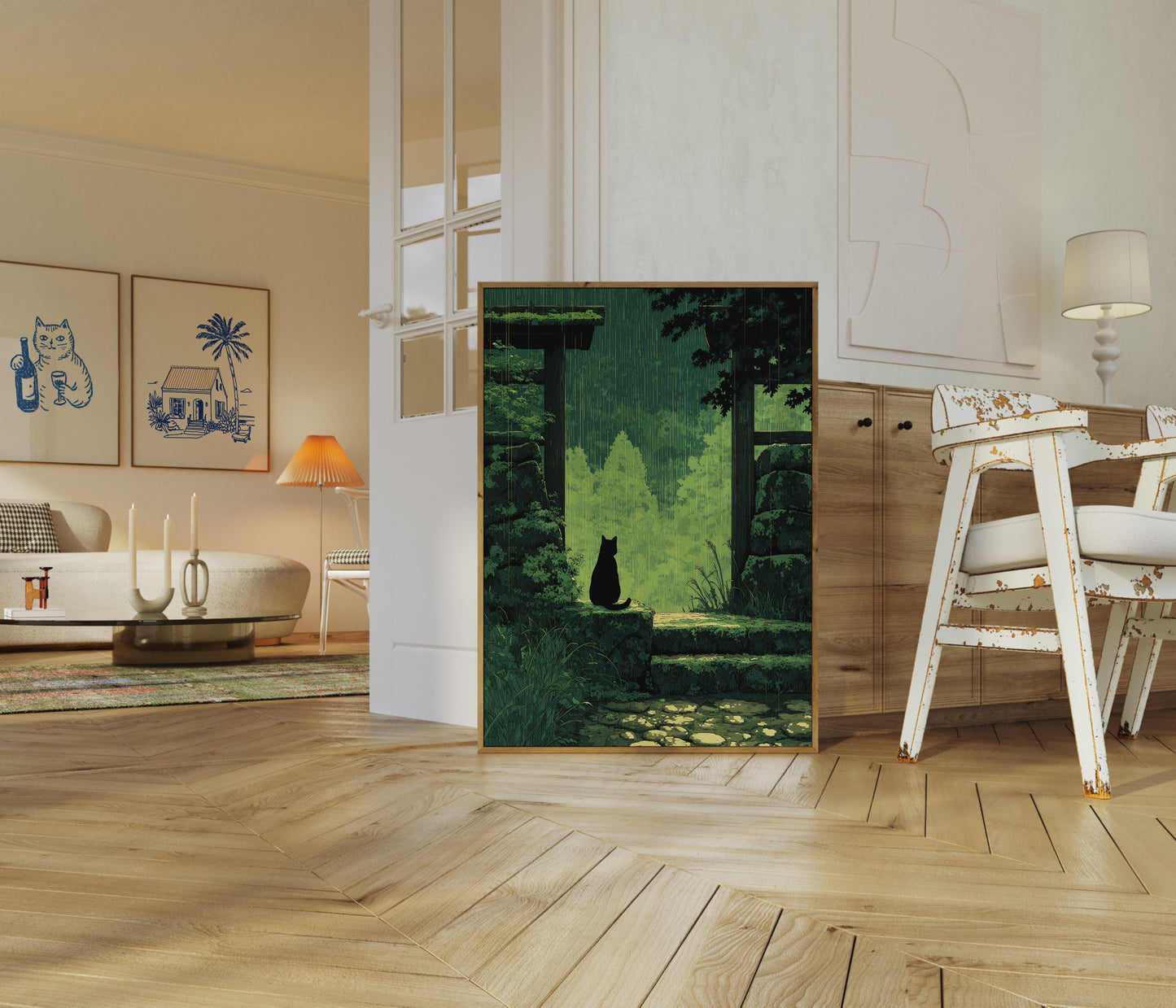 Cat in the Rain Poster