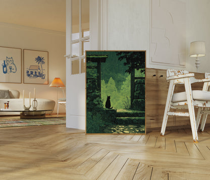 Cat in the Rain Poster