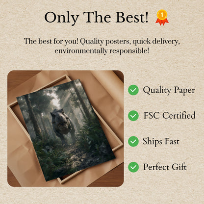 Prehistoric Forest Predator Poster