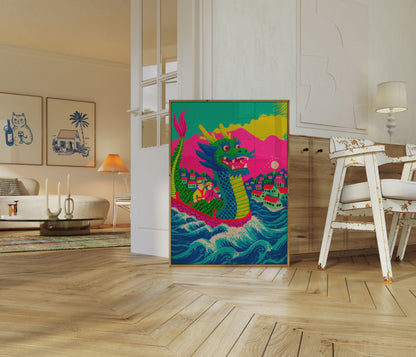 Póster de la Leyenda del Festival del Bote de Dragón